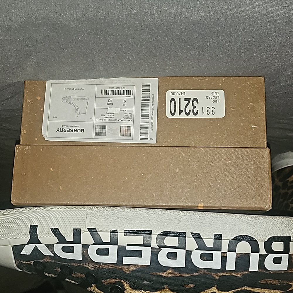 Burberry polo and matching sneakers